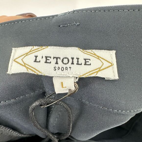 L'Etoile Sport Golf Pants Capri Nylon Made in USA Size L large NWT Grey MRSP $19 - Picture 8 of 10